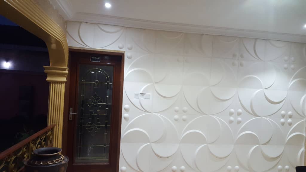 3D Wall Panel Installation in Accra | Chuvie Decor Nigeria