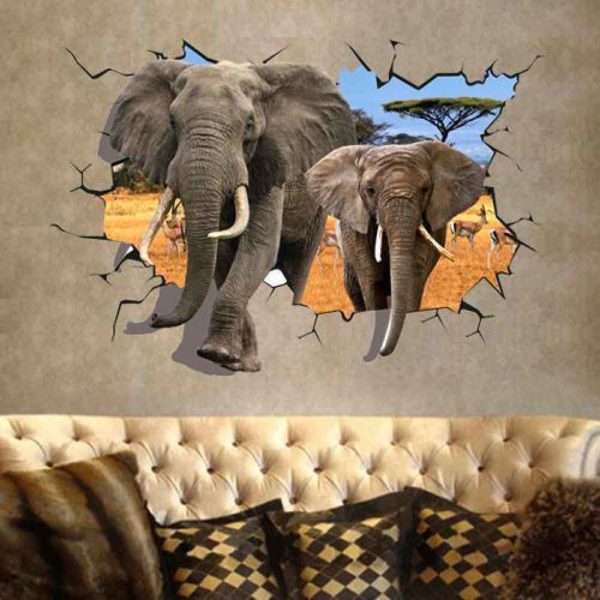 3D Animal Design Mural