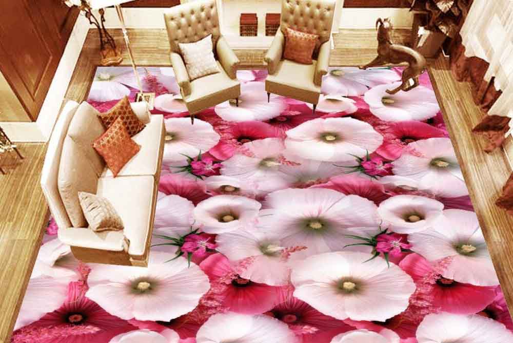 3D Colourful Rose Flooring 3D Colourful Rose Flooring