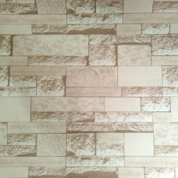 3D Cream Brick Wallpaper WJ206-2
