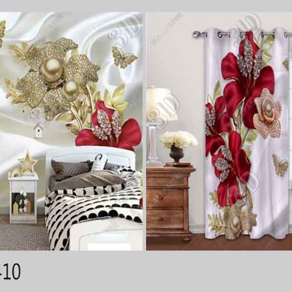 3D Curtains With Exclusive Mural Design