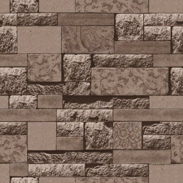 3D Wood Brick Stone Designs Vinyl Wallpaper – WJ206-3