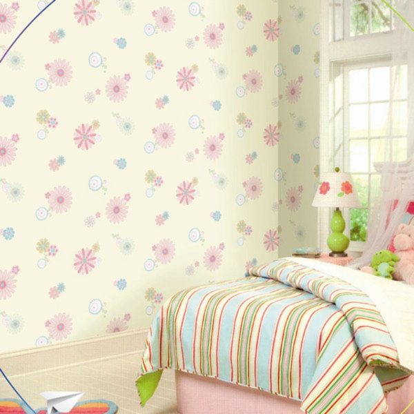 Flowered Multicolored Wallpaper-71902