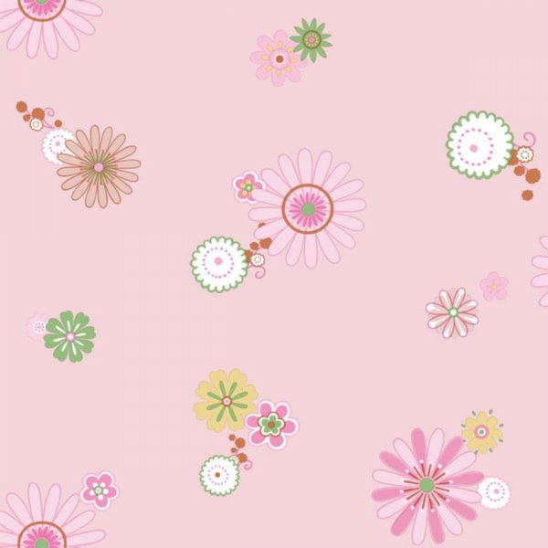 Pink Flowered Wallpaper – 71903