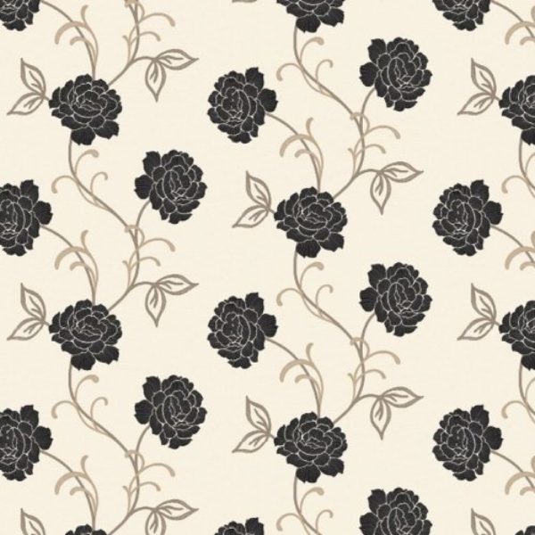 Lauren Motif Black Wallpaper – Arthouse -980407