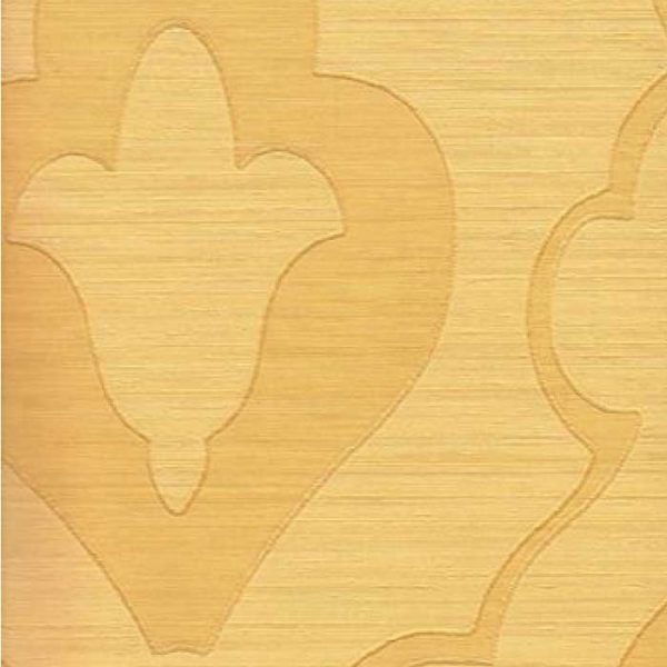Bali (Roll) Yellow Damask Wallpaper