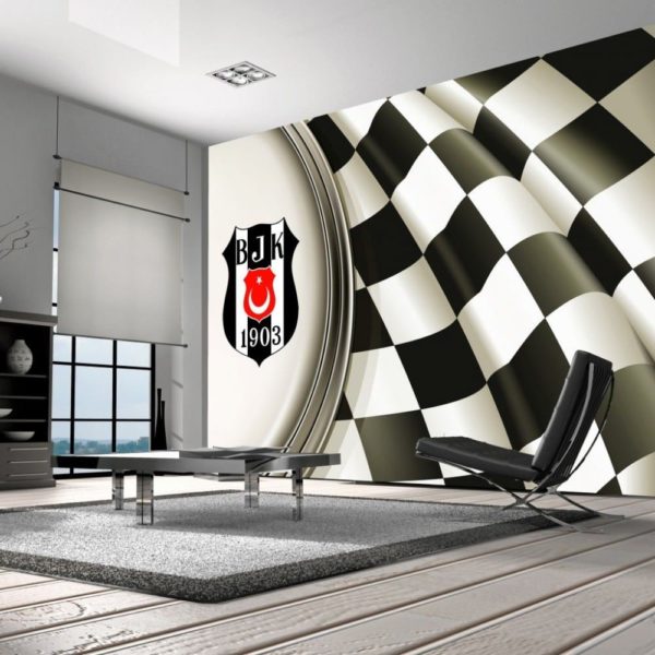 Black And White Football Photo Mural