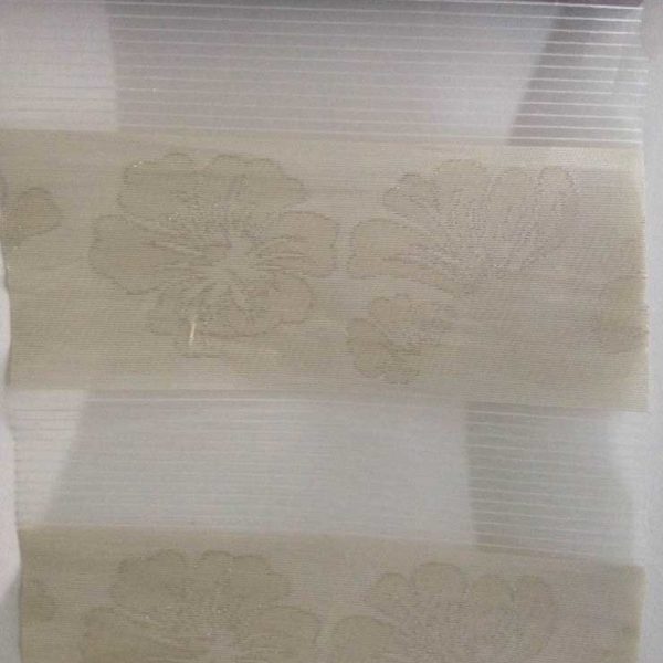 Day And Night Cream Flowered Roller Blinds
