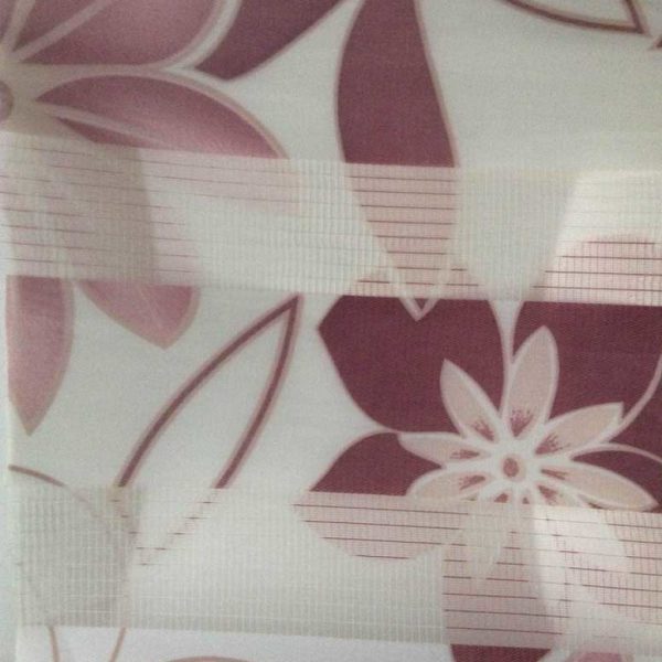 Day And Night Red Flowered Roller Blinds