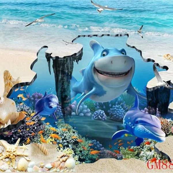 Under Water 3D Photo Mural