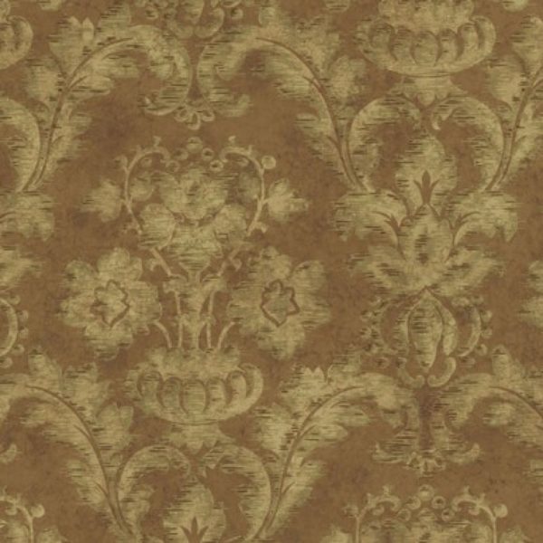Brown Fusion Damask Wallpaper – HAV40856