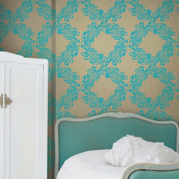 Jv501_4004 Ornamental Flock Wallpaper
