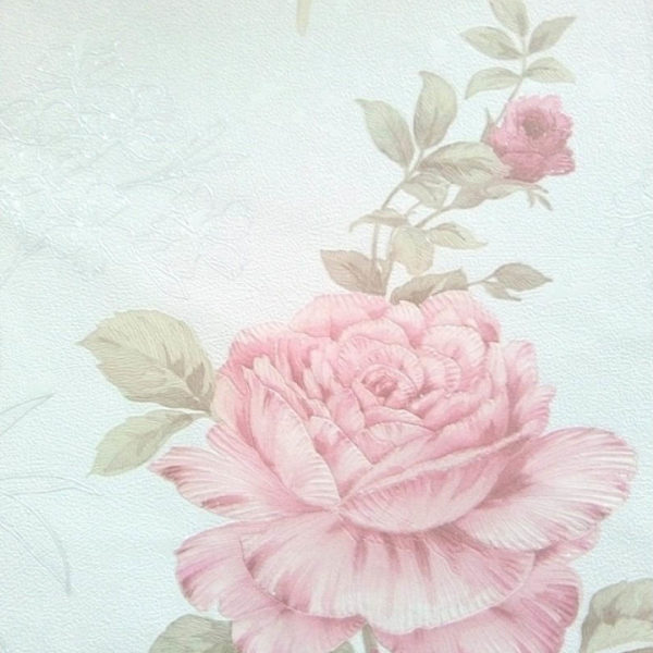 Pink Flowered Wallpaper – 1212-1
