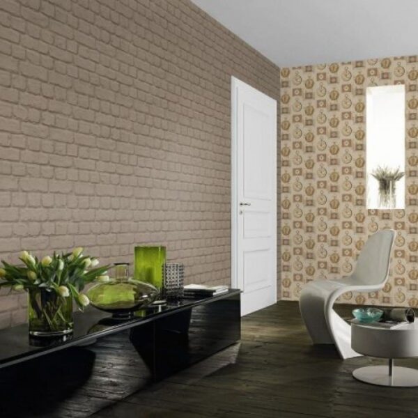 Rasch Sandstone Aqua Relief Wallpaper 226737