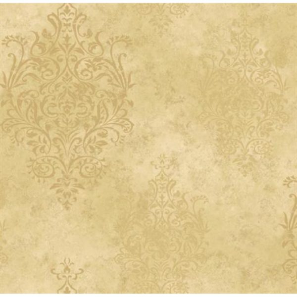 Gold Mulberry Medallion Wallpaper- SIS40555