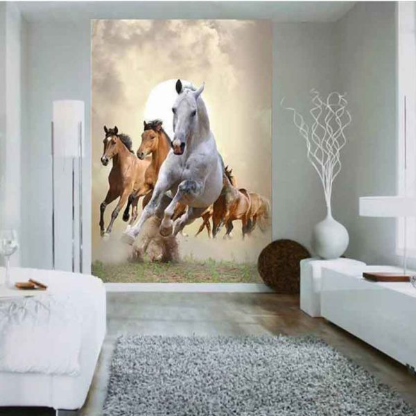 Vardek Horses -1- Illustrated Photo Mural TMS175