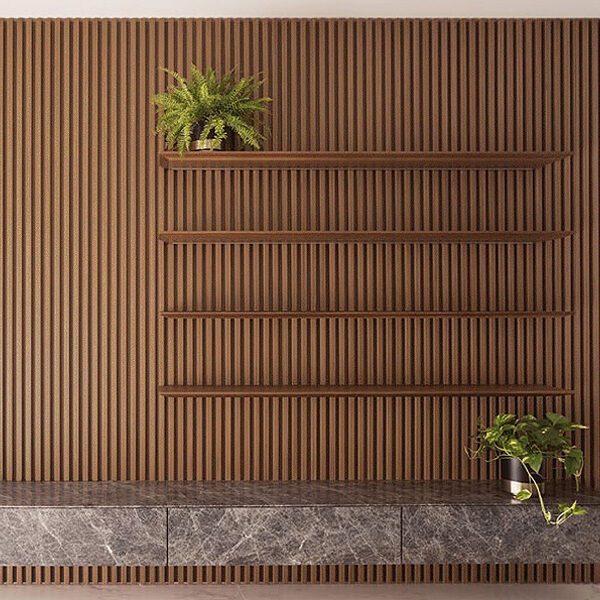 FP-162 Walnut Fluted Panel Wood Veneer